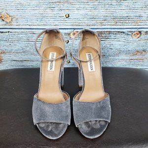 Steve Madden Light Blue Velvet Heels